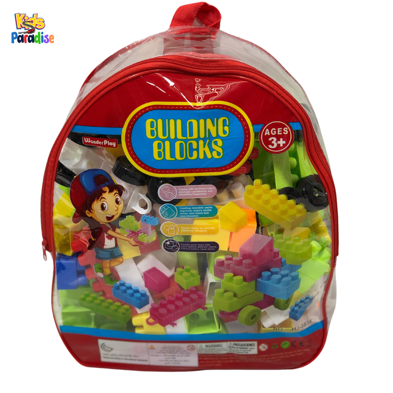 110 Pieces Train Building Blocks Bag Pack Assorted - 3838