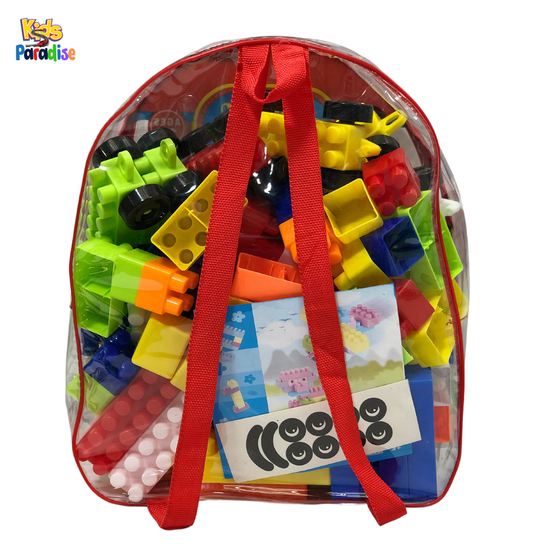 110 Pieces Train Building Blocks Bag Pack Assorted - 3838