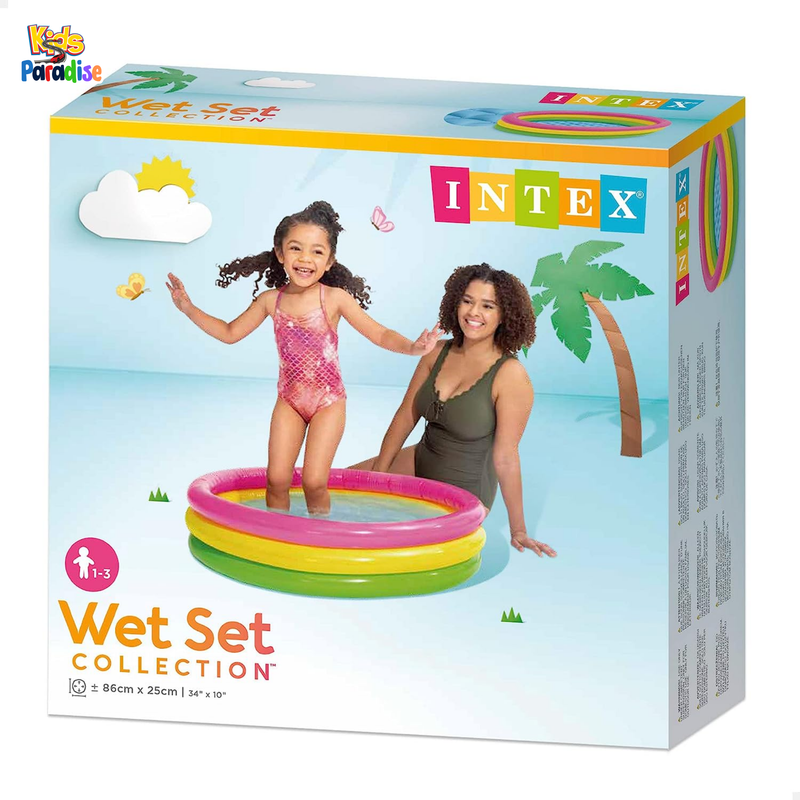 INTEX 2.8-FT Sunset Glow Baby Swimming Pool (34" X 10") 58924