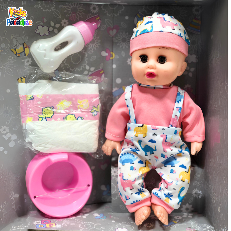 14" Bella Cute Baby Doll with Accessories For Girls - S6916-65