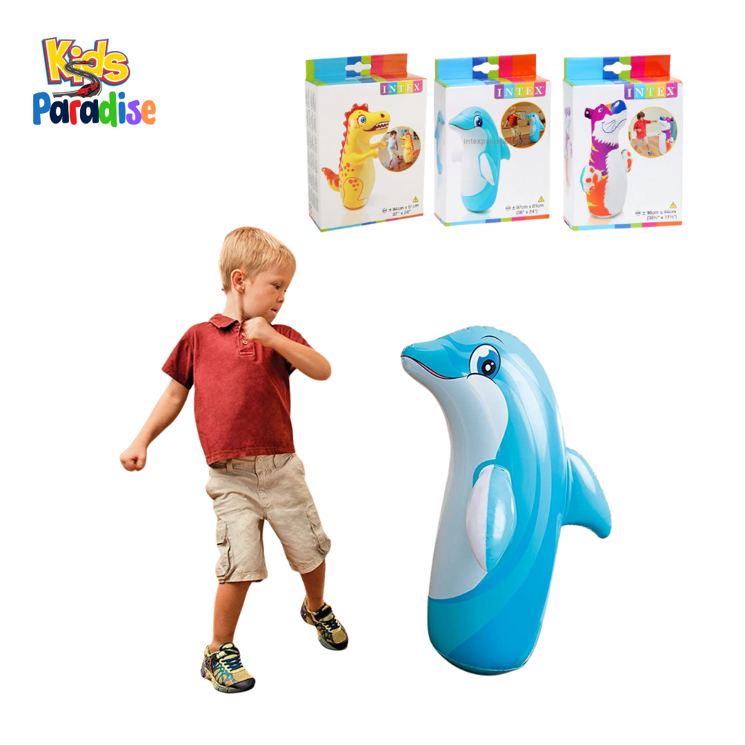 Punch, Bounce, Laugh – Intex 3D Air-Up Bop Bag | 44669