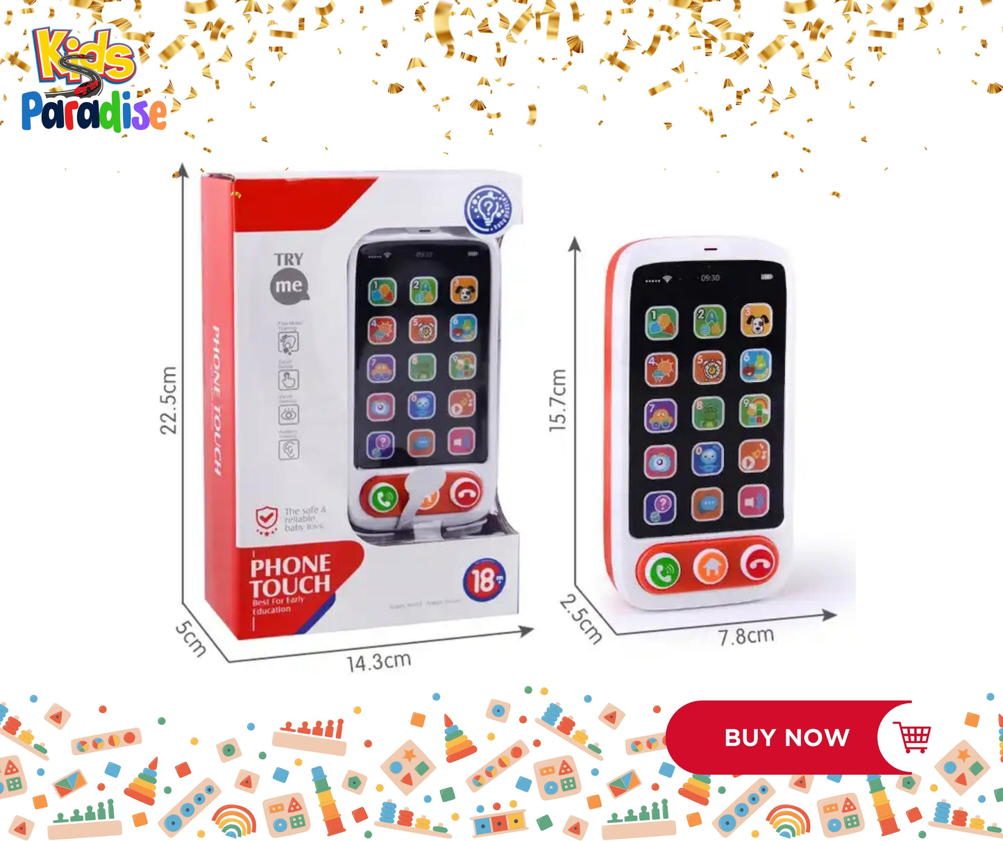 Kids Touch Phone With Sound and Music