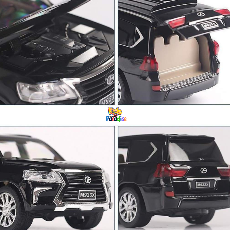 1:24 Lexus LX570 Diecast Model Car M 923X1 Sound Light Pull Back Toy