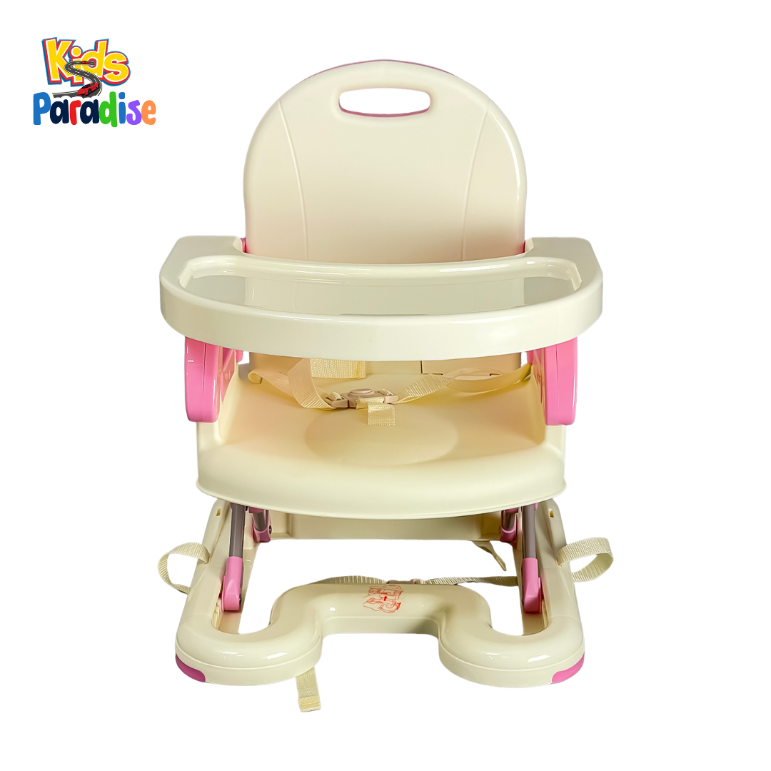 Mastela 2-in-1 Booster to Toddler Seat – Folding Dining Chair (Pink)