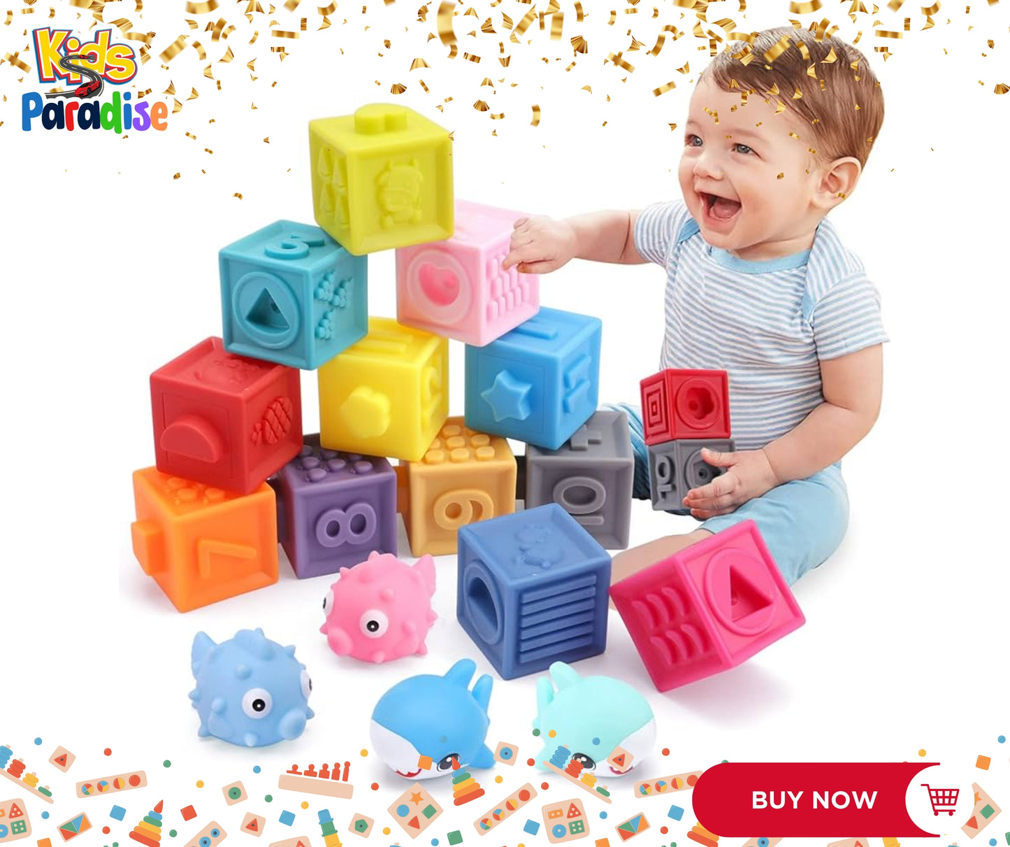 Soft Stacking Baby Blocks