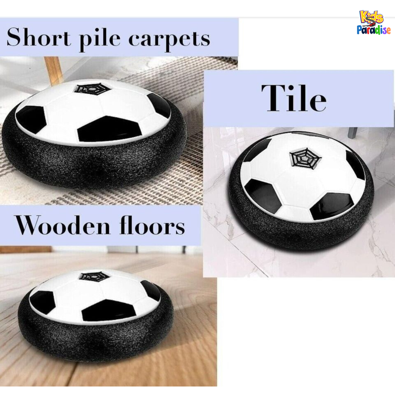 Hover Soccer Ball Soft Air Power Gliding Base Indoor Play LED Flash Lights Toy