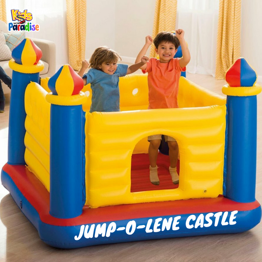 INTEX Jump-O-Lene Bouncer Castle House ( 69" X 69" X 53" ) 48259