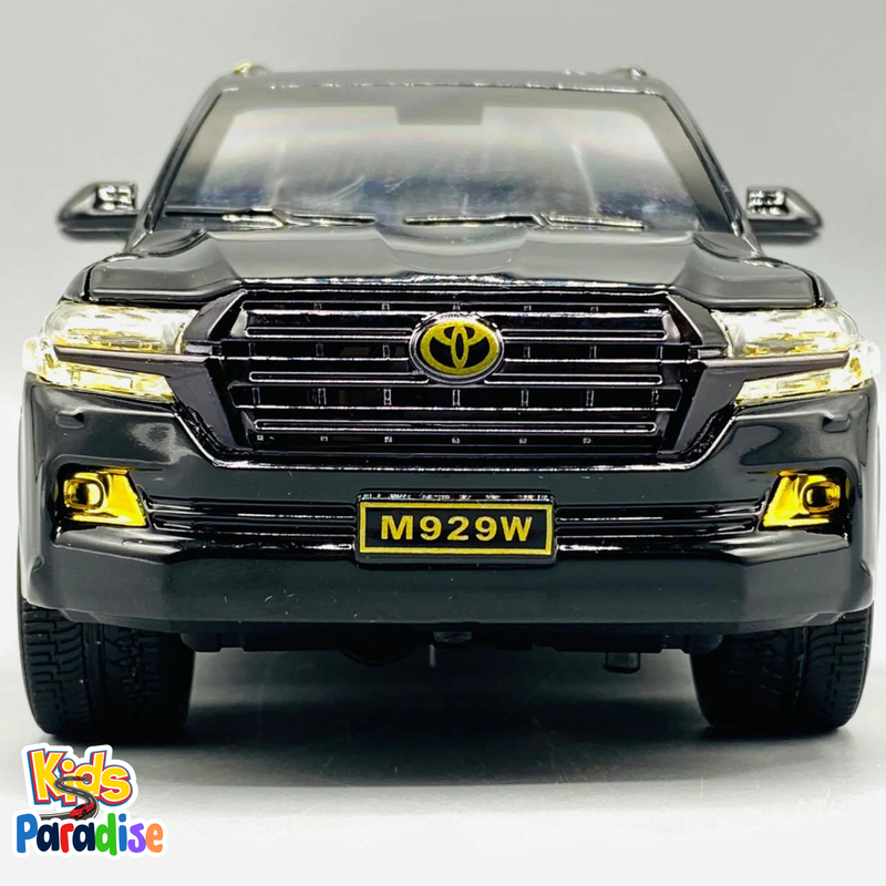 1:24 Toyota Land Cruiser VXR V8 Black and gold Die Cast Model Car M-926-W
