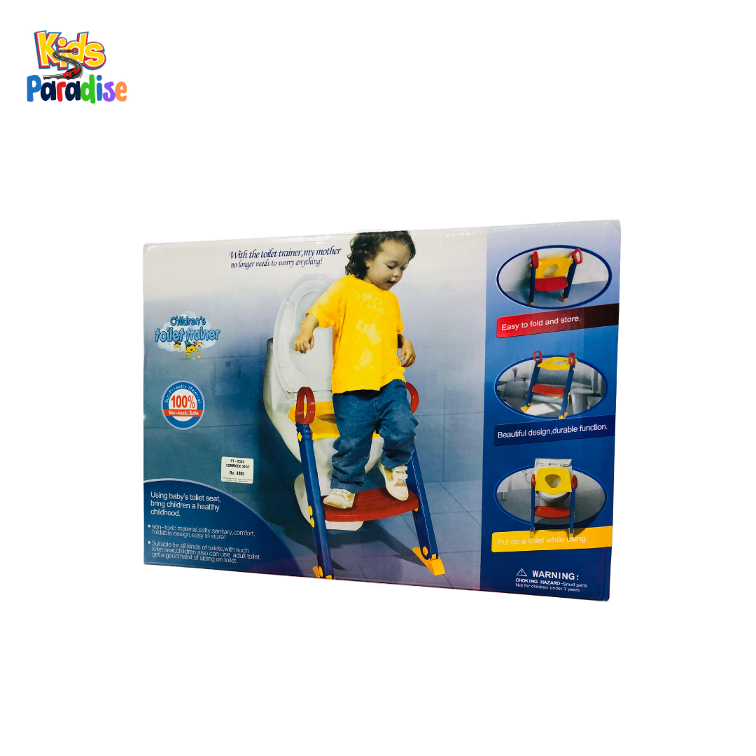 Foldable Kids Toilet Trainer Ladder & Potty Seat – Safe & Easy Toilet Training