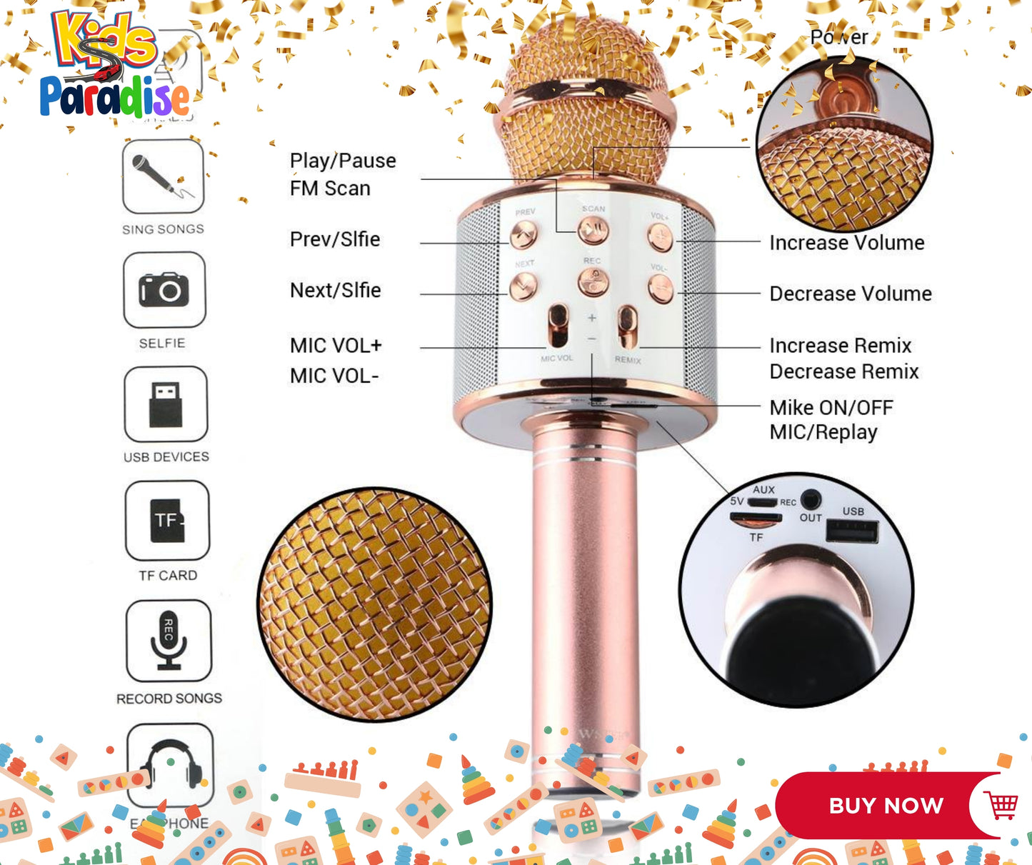 Wireless Microphone Hifi Speaker