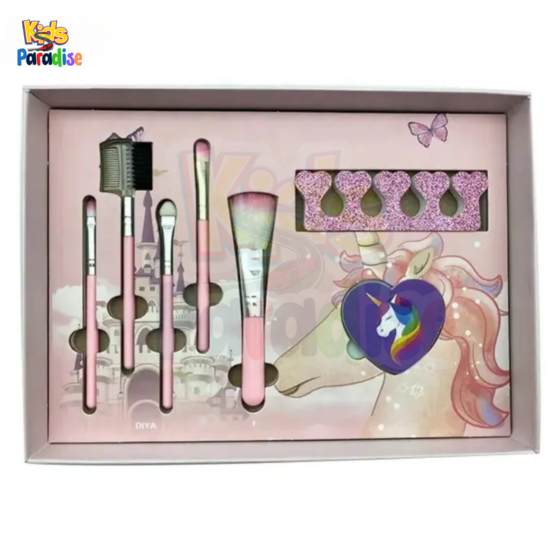 Girls Real Makeup Kit Washable Cosmetics Set Play Unicorn Theme for Toddlers  6137