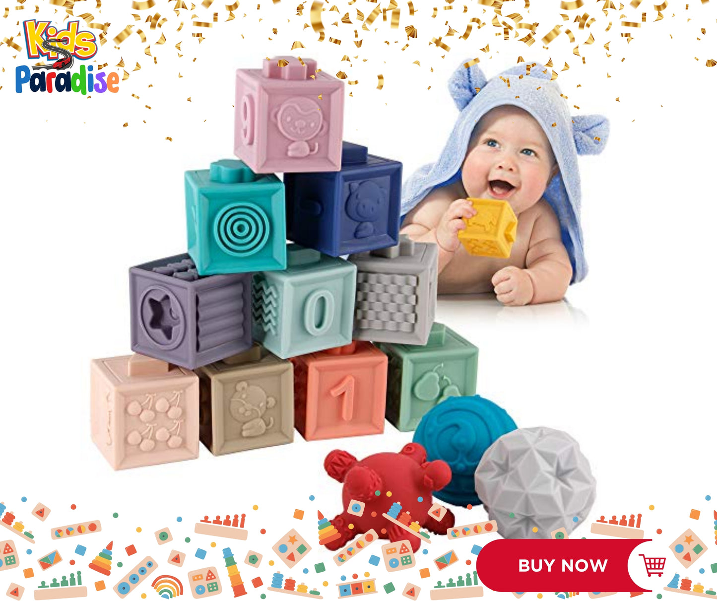 Soft Stacking Baby Blocks
