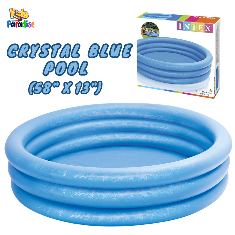 INTEX 4.8-FT Crystal Blue Inflatable Swimming Pool  (58" X 13") 58426