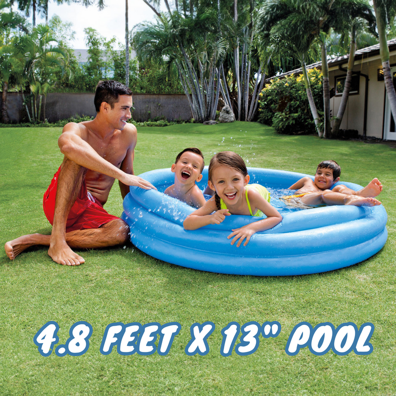 INTEX 4.8-FT Crystal Blue Inflatable Swimming Pool  (58" X 13") 58426