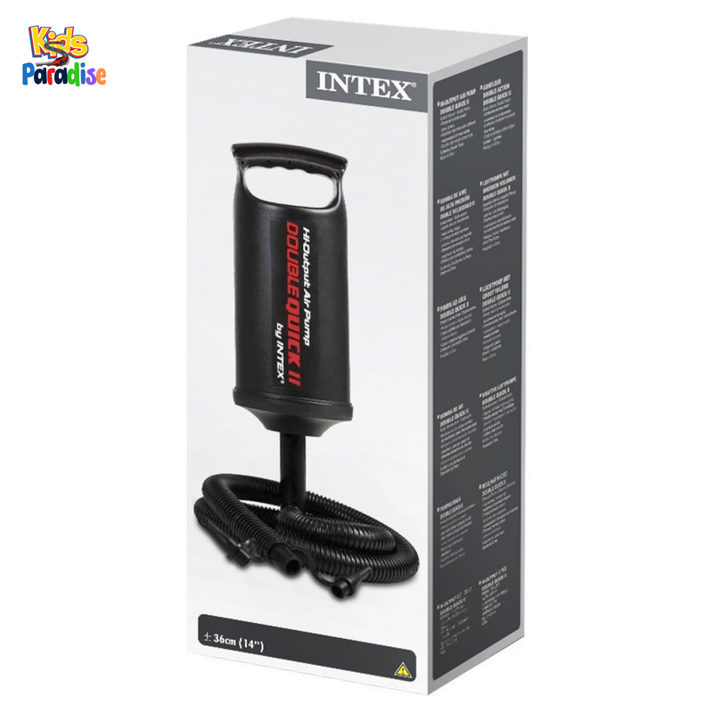 INTEX 14 inch Hi-Output Air Pump Double Quick Hand Pump 68614 (36CM)