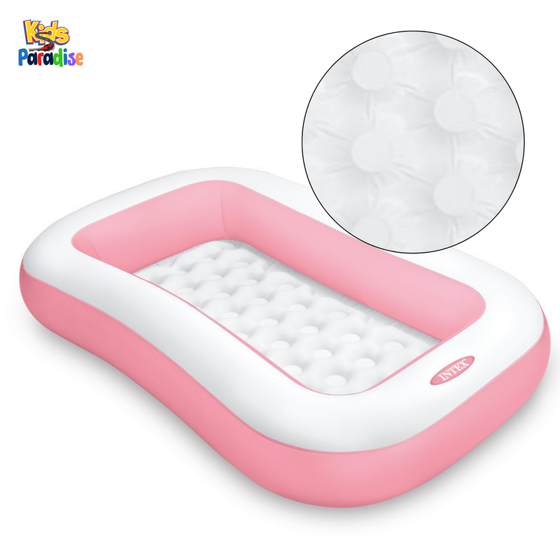 INTEX 5.5-FT Pink Rectangular Baby Swimming Pool (65.5" L x 39.5" W x 10" H) 58423