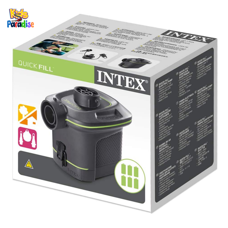 INTEX Quick-Fill Battery Air Powered Pump 6 C-cell batteries - 14.8 CFM 66638