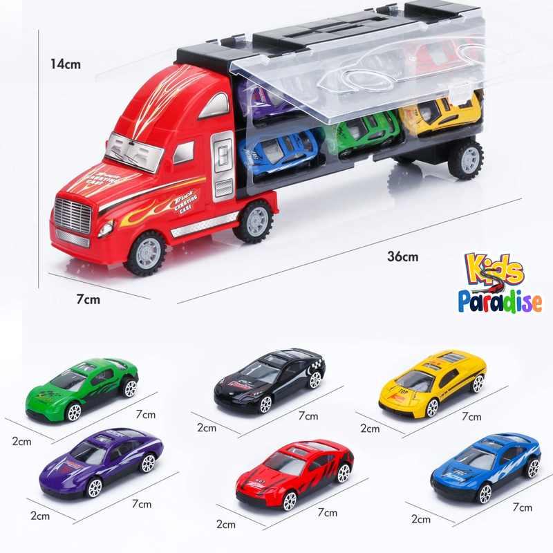 Portable Truck Cars Plastic Alloy Models DINKEY TRUCK LH-500 Car transporter Children Educational transport vehicle Simulation Gift For kids
