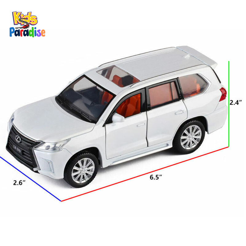 1:24 Lexus LX570 Diecast Model Car M 923X1 Sound Light Pull Back Toy