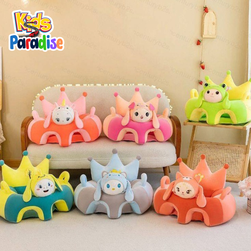 Cute Cartoon  Kids Chair Cushion Seat CZ05 SITTER CROWN 6 DESIGN Baby Support Seat Case Learning To Sit Comfort for Toddlers