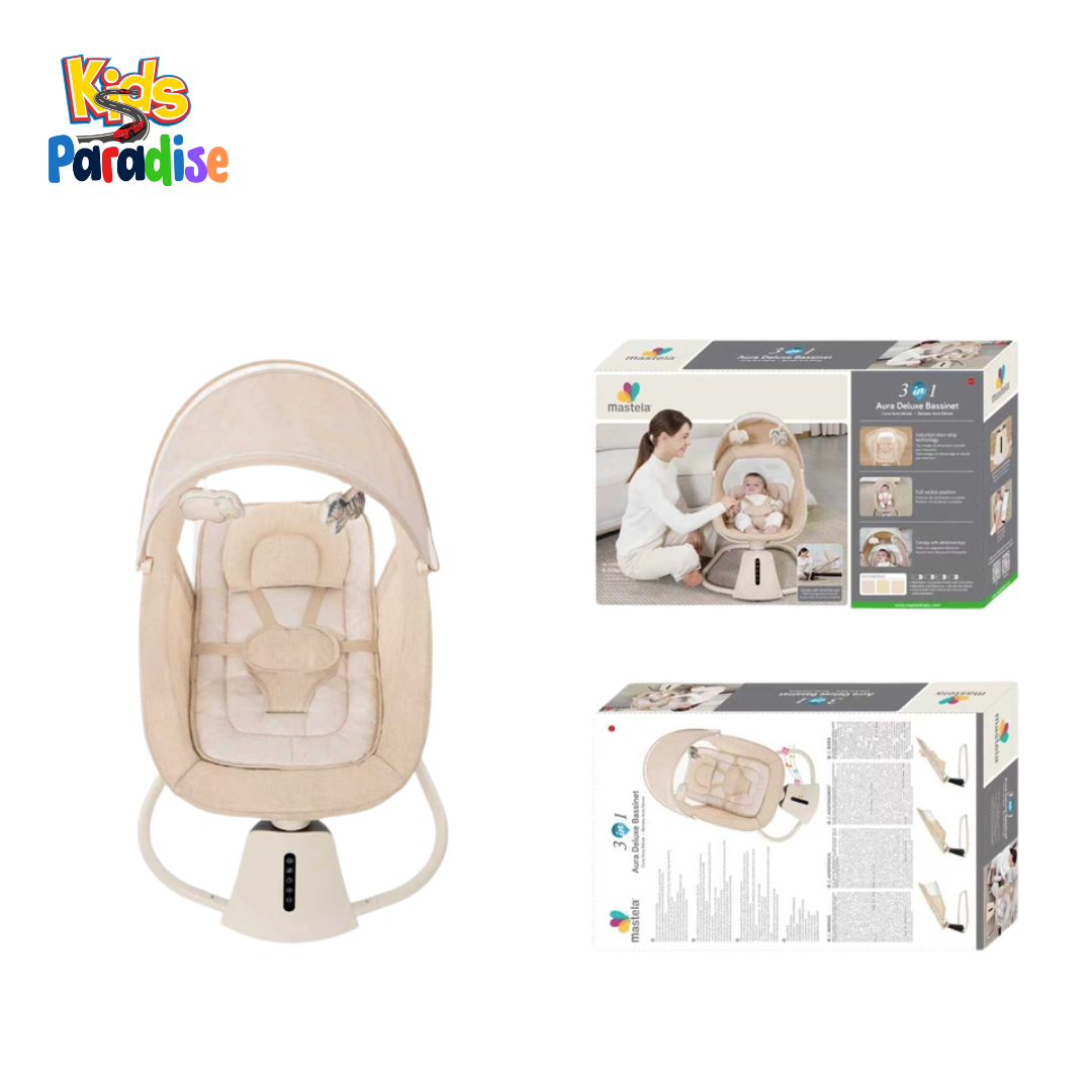 Mastela 8015 Aura Deluxe 3-in-1 Electric Auto Swing & Bassinet