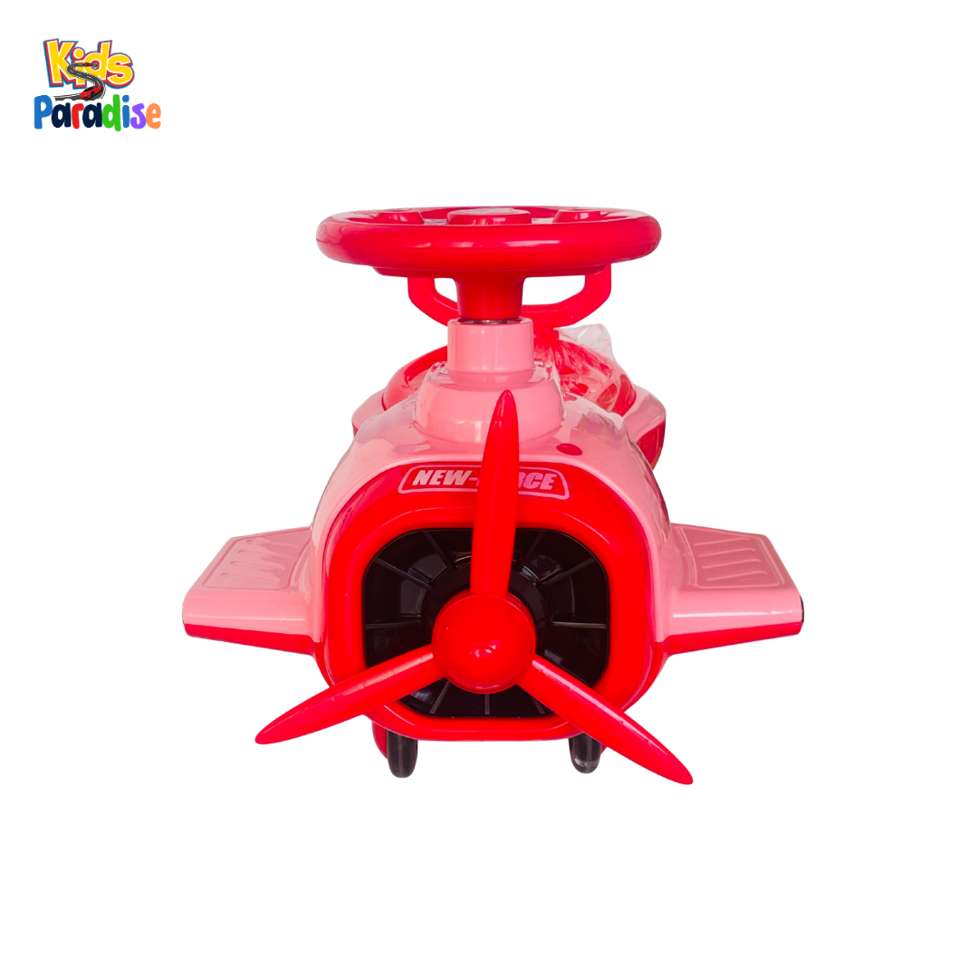 Aircraft Ride-On Swing Car / Twister – LED Music Edition