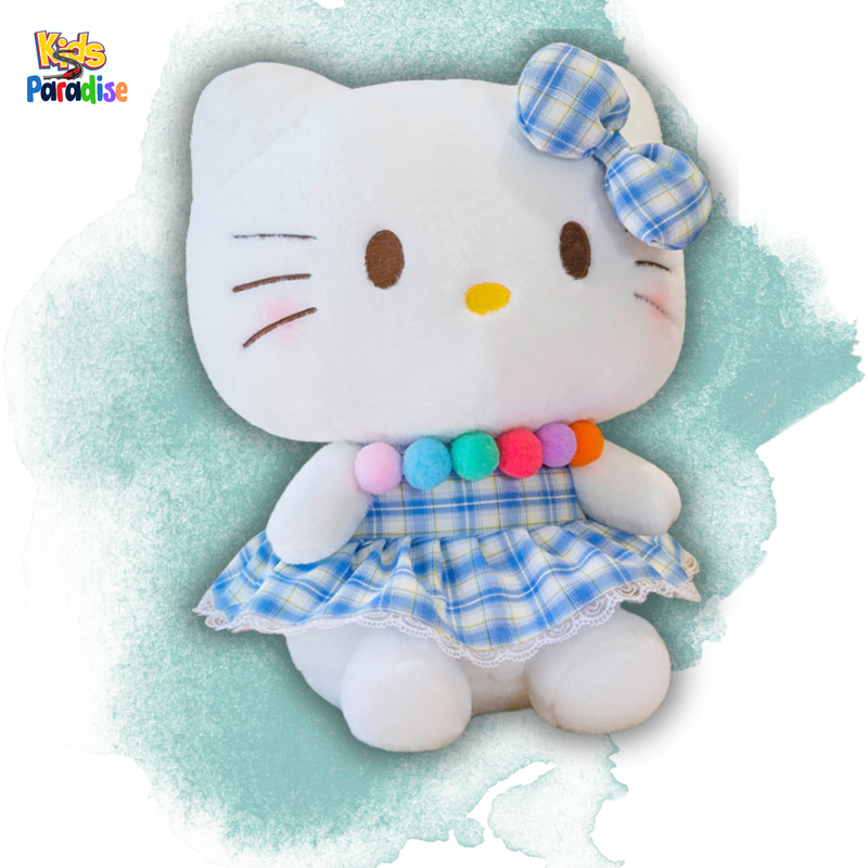 18 inch 45cm Hellow Kitty Frock Lovely Soft Blue Purple Pink Stuffed Plush Frock Toy Cute Gift