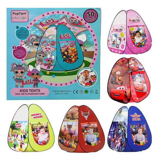 Kids 50 Ball Tent Play House Foldable Pop Tent Baby Camp House