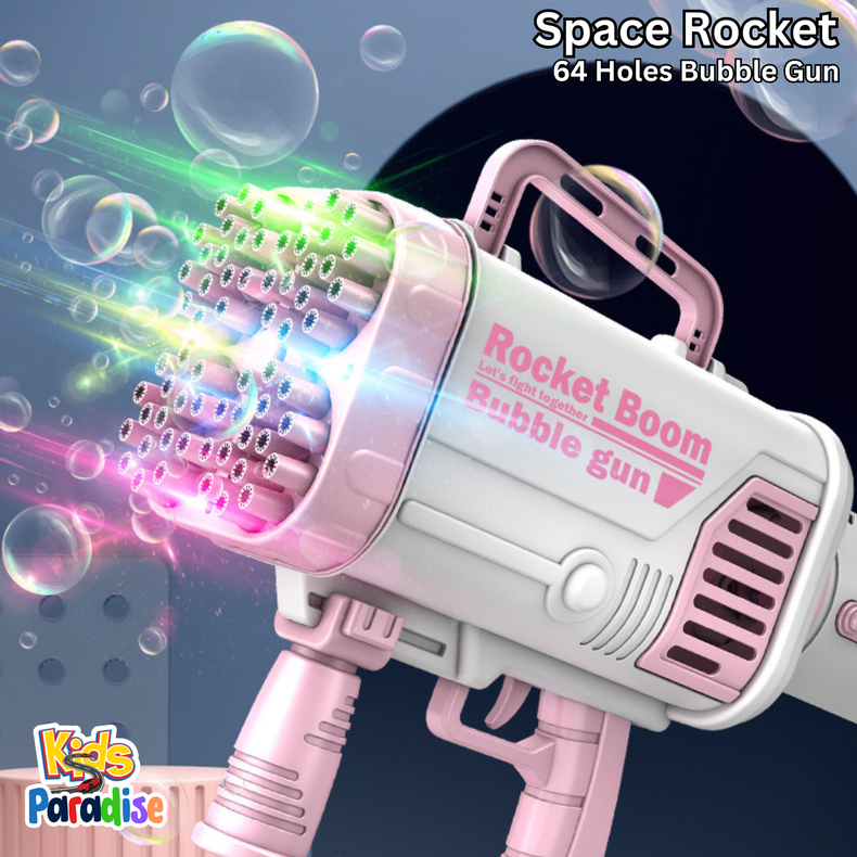 64 Holes Space Rocket Big Bubble Gun Gatlin Machine