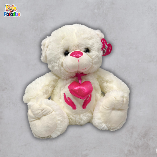 30 cm Teddy Bear Shine Pink Heart Stuffed Plush Toy Cute Gift