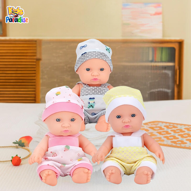 7 inch Beautiful Silicone Baby Doll Perfect Gift for Babies
