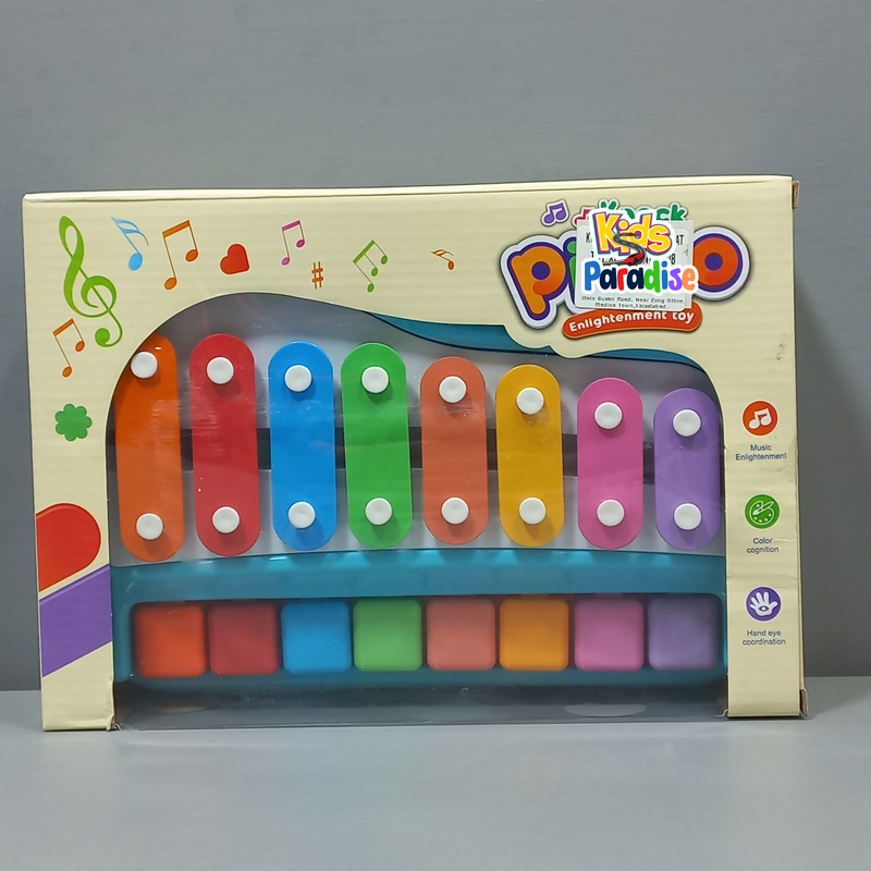 2 in 1 Baby Piano Xylophone Toy for Preschool Educational Musical Learning Instruments Toy for Baby Large Size