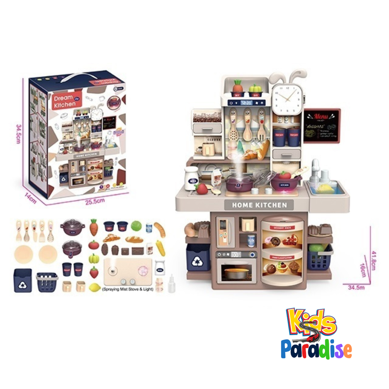 Kitchen Playset with Cereal Container & Mini Planter Kitchen Toy for Girl KITCHEN SET 42T-4