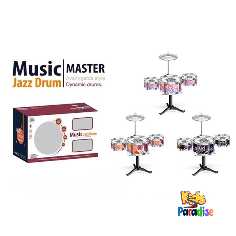 Drum Set for Kids with Light DRUM 6608-1 Sound Microphone Compatible with Mobile