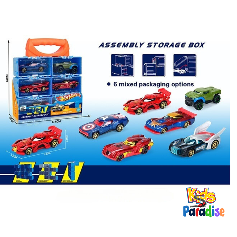 Hot Wheel Pack of 6 Dinkey Diecast Cars Set 5506-7A For Kids Random Design