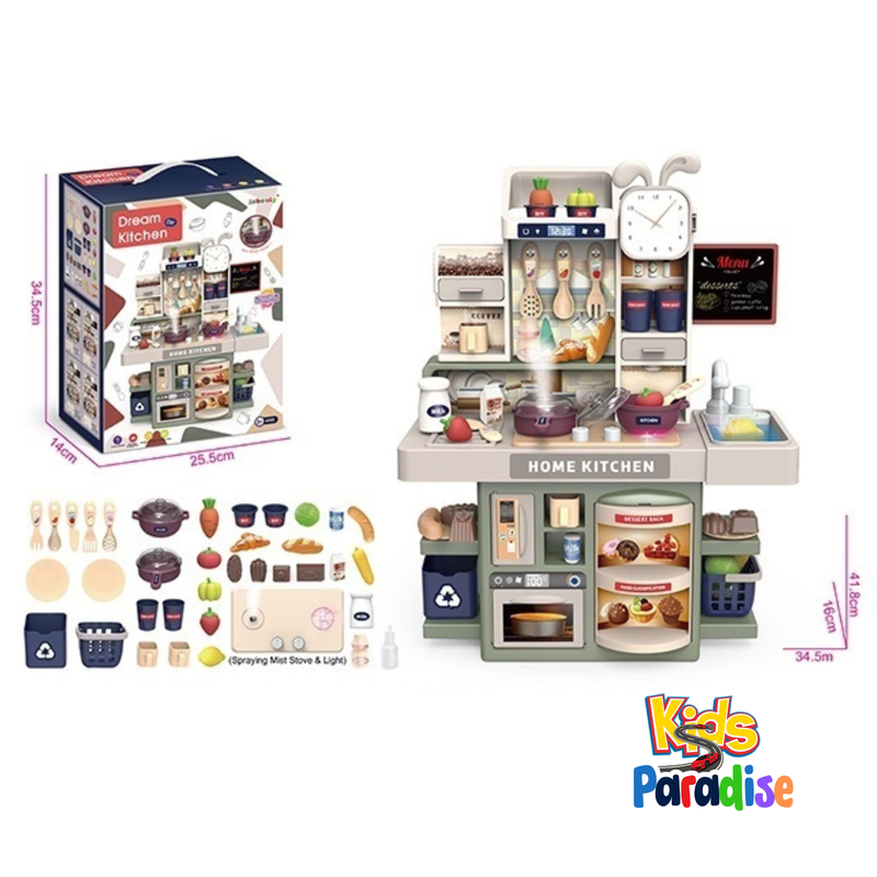 Kitchen Playset with Cereal Container & Mini Planter Kitchen Toy for Girl KITCHEN SET 42T-3