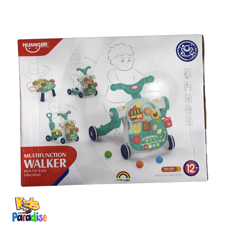 4 in 1 Baby Multifunction HE-0816 ACTIVITY Walker, Game Panel, Sit-to-Stand Walker