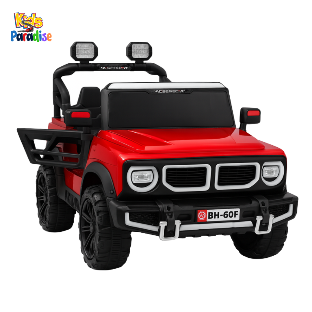 Kids Electric Ride-On Racing Car – Battery Powered Driving Car with Lights, Music & Parental Remote Control