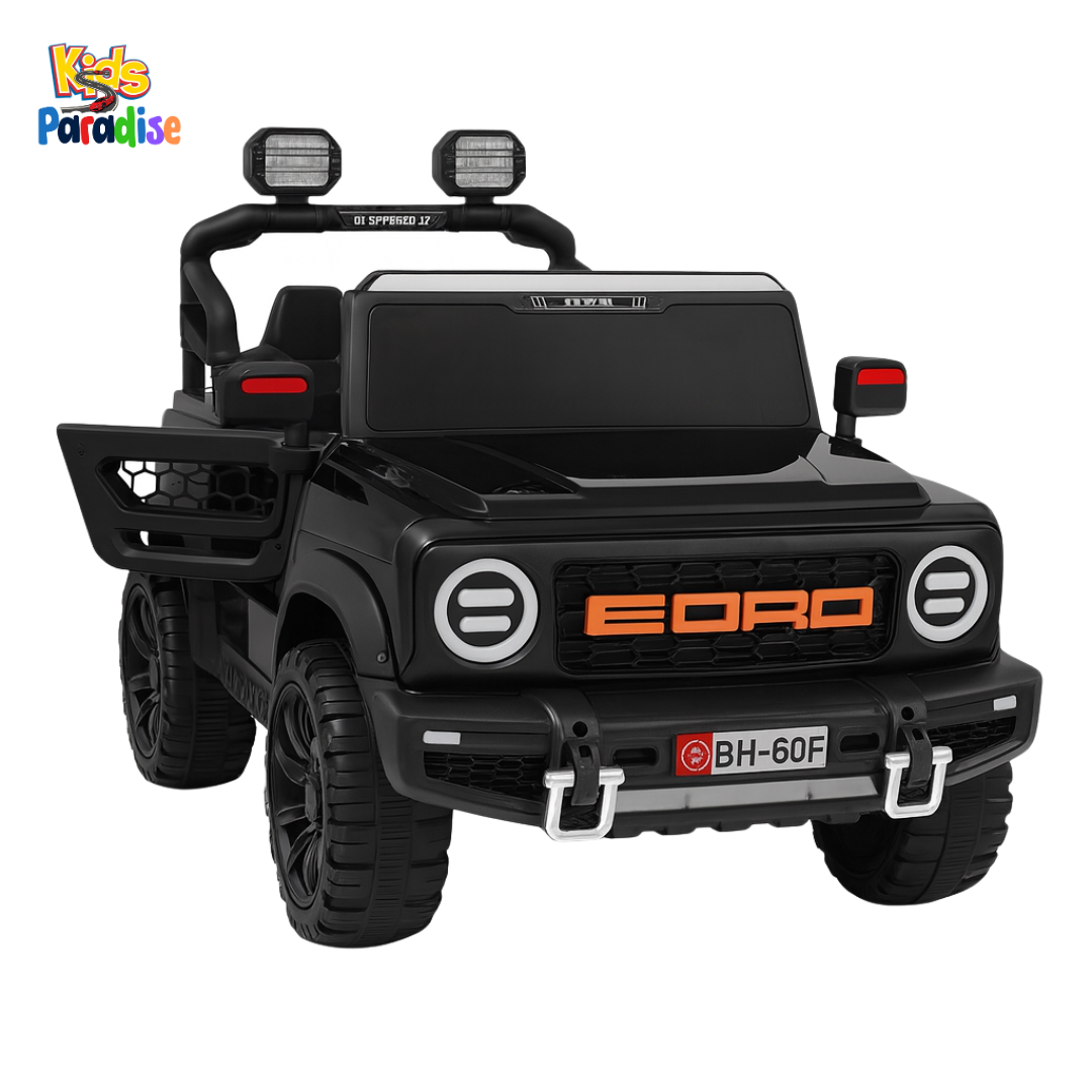Kids Electric Ride-On Racing Car – Battery Powered Driving Car with Lights, Music & Parental Remote Control