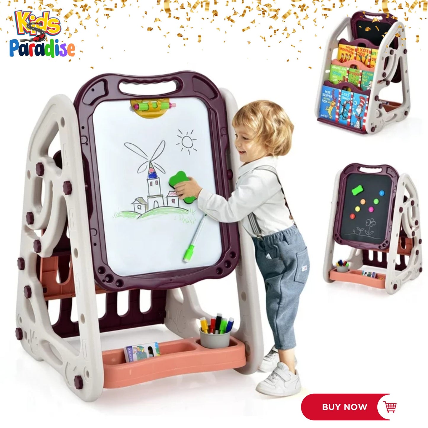 Magnetic Drawing Board for Artists with White Surface