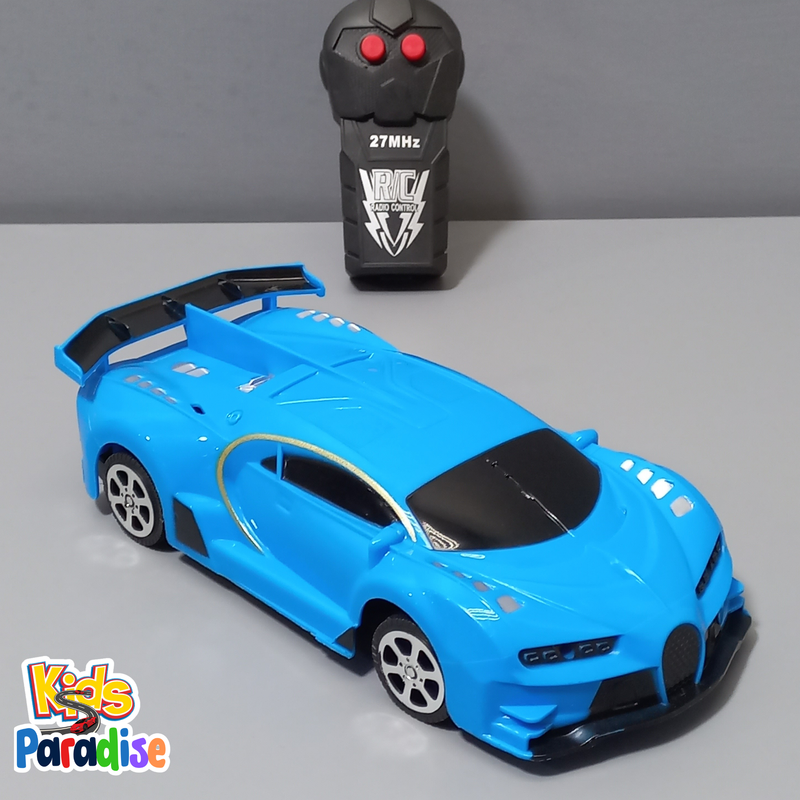 1:20 Scale Blue Bugatti Chiron Remote Control Racing Model Car With Lights