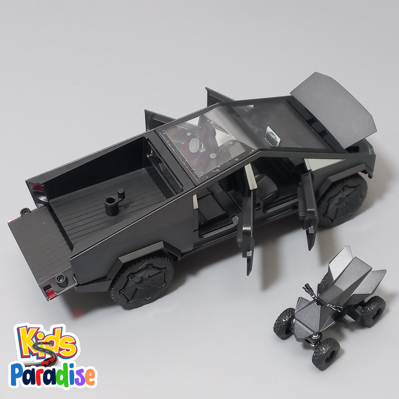 Tesla Cybertruck with Cyberquad 1:24 Scale Diecast Model Car