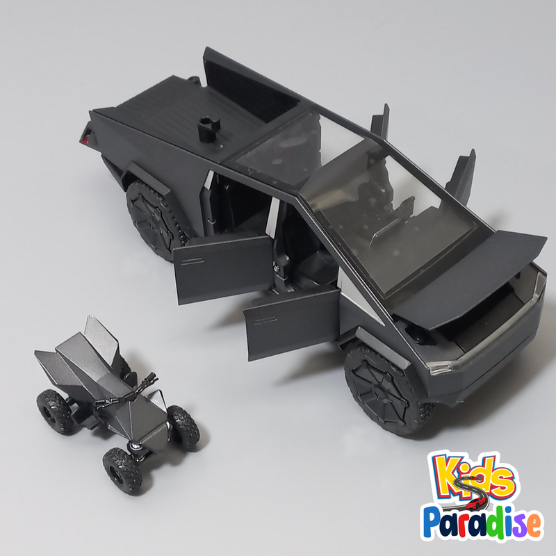 Tesla Cybertruck with Cyberquad 1:24 Scale Diecast Model Car