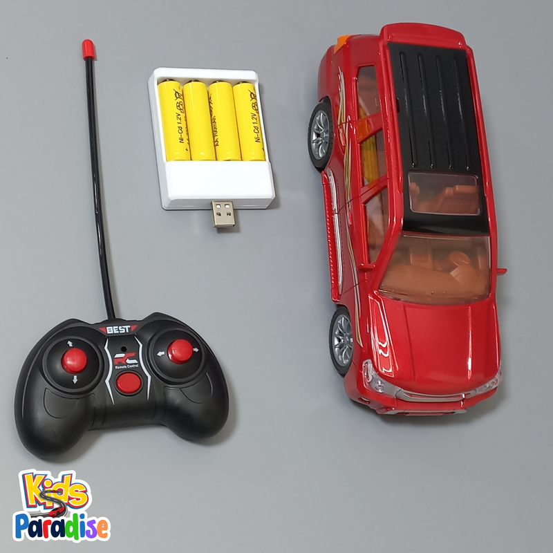 1:16 Scale Remote Control Red Land Cruiser Car Toy for Kids