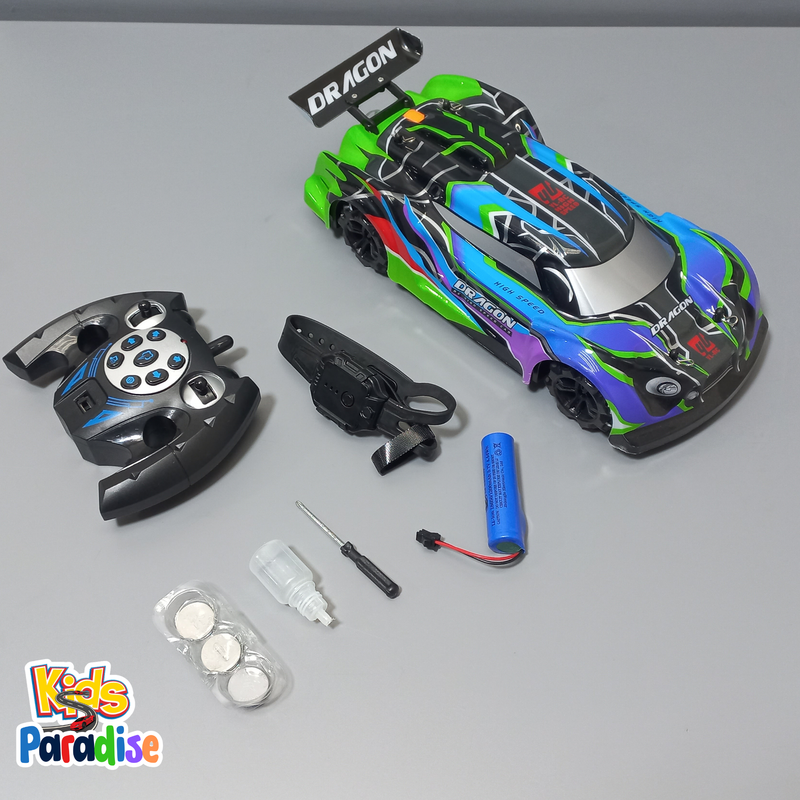 Drift 4ED 2.4G RR YL 66 REMOTE CONTROL CAR With Spray Dazzle