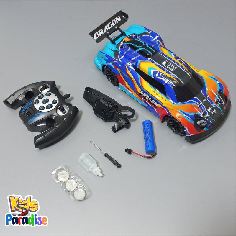 Drift 4ED 2.4G RR YL 66 REMOTE CONTROL CAR With Spray Dazzle