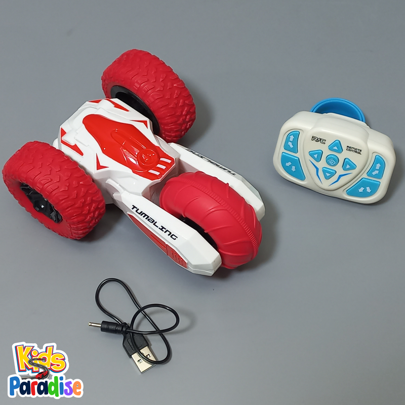 Wrist RC Watch Controlled Red Stunt Force Car With Programing Mode