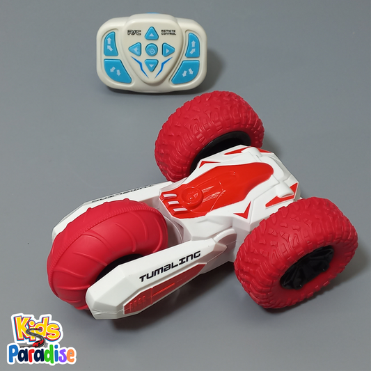 Wrist RC Watch Controlled Red Stunt Force Car With Programing Mode