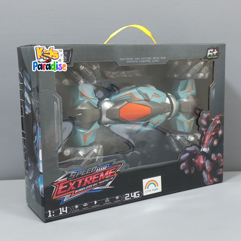 1:14 Scale Remote Control 4 Wheels Drift Car 360° Rotating With Hand Gesture Bracelet YJ-098-3A