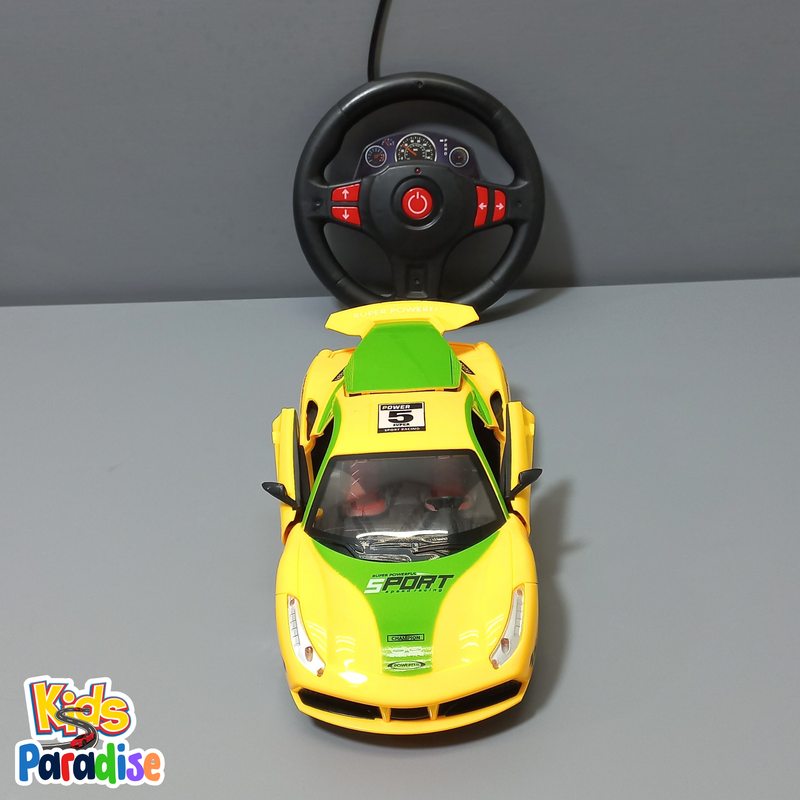 1:16 Scale Speed Racer Steering Wheel Remote Control Open Doors Car